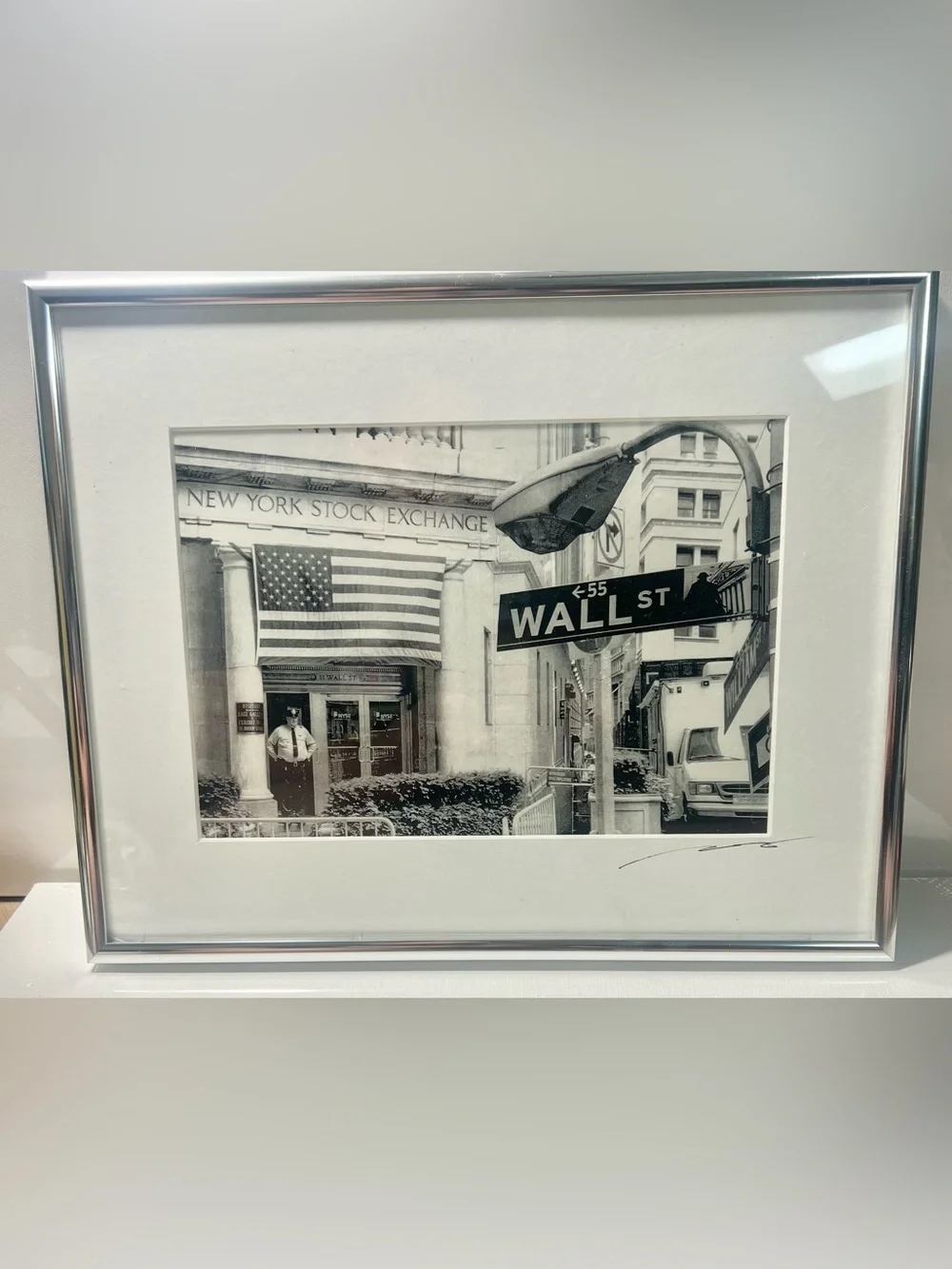 Wall Street Black and White Framed Wall Art